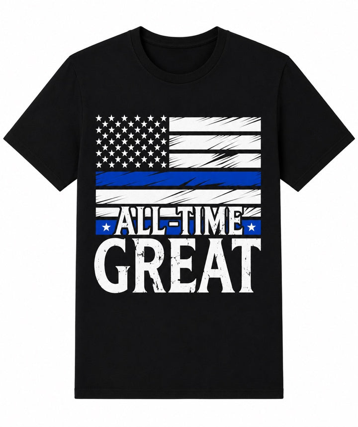 All Time Great Americana Short Sleeve Blue Line T