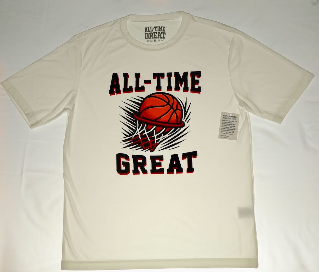 All-Time Great Basketball and Hoop Slam short sleeve T Youth